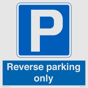 Reverse parking only
